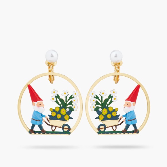 Les Nereides Flower Picking Drop Earrings - Picture 4 of 7